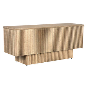 Noir Mr. Smith Sideboard: Contemporary Storage Solution with Clean Lines and Seamless Modern Design Style Washed Walnut GCON293WAW