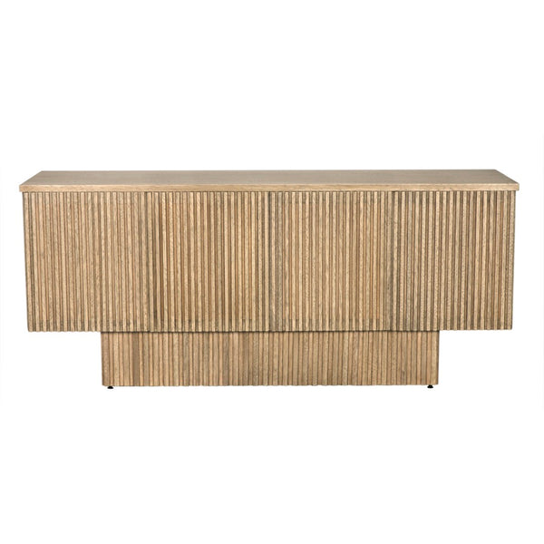 Noir Mr. Smith Sideboard: Contemporary Storage Solution with Clean Lines and Seamless Modern Design Style Washed Walnut GCON293WAW