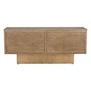 Noir Mr. Smith Sideboard: Contemporary Storage Solution with Clean Lines and Seamless Modern Design Style Washed Walnut GCON293WAW