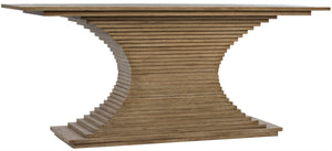 Noir Cambio Console Table - Artisan-Crafted Walnut Design with Elegant Curves for Modern & Classic Spaces Bleached Walnut GCON294BW