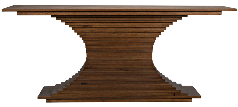 Noir Cambio Console Table - Artisan-Crafted Walnut Design with Elegant Curves for Modern & Classic Spaces Dark Walnut GCON294DW