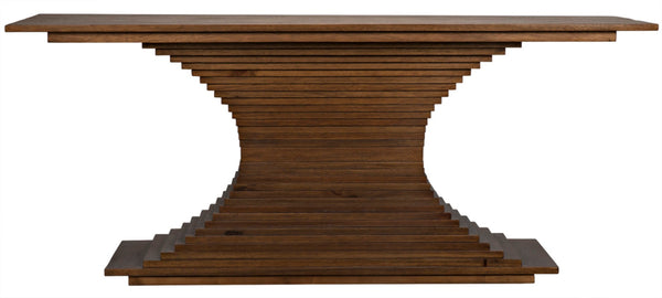 Noir Cambio Console Table - Artisan-Crafted Walnut Design with Elegant Curves for Modern & Classic Spaces Dark Walnut GCON294DW