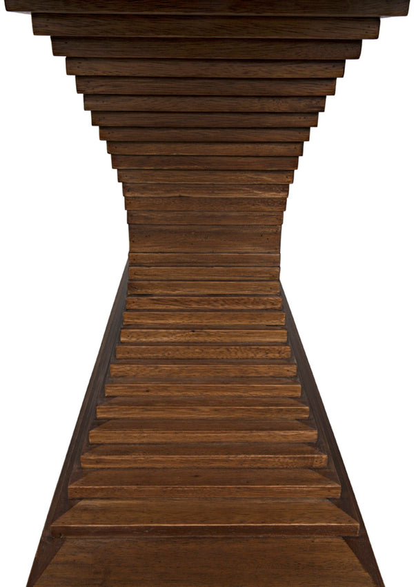 Noir Cambio Console Table - Artisan-Crafted Walnut Design with Elegant Curves for Modern & Classic Spaces Dark Walnut GCON294DW