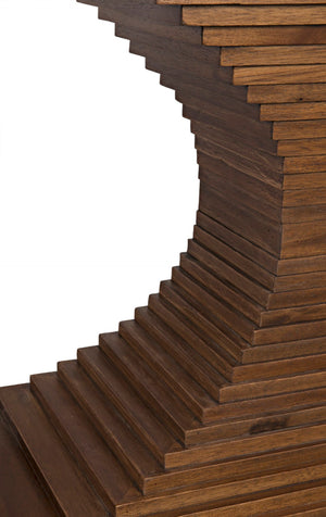 Noir Cambio Console Table - Artisan-Crafted Walnut Design with Elegant Curves for Modern & Classic Spaces Dark Walnut GCON294DW