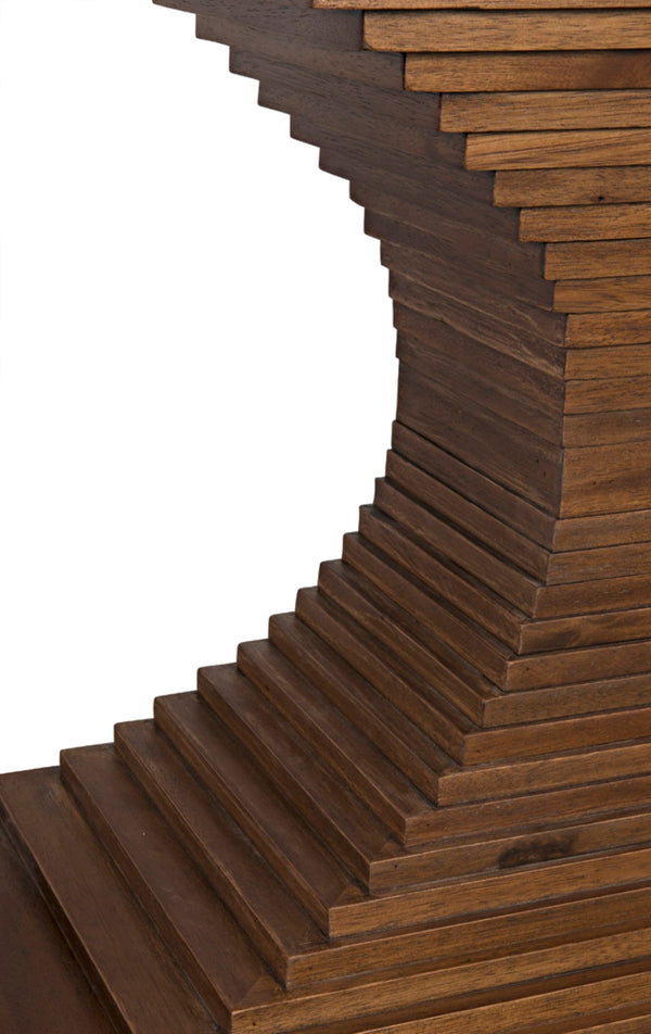 Noir Cambio Console Table - Artisan-Crafted Walnut Design with Elegant Curves for Modern & Classic Spaces Dark Walnut GCON294DW