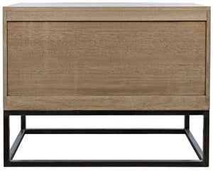 Noir Draco Sideboard - Artisanal Washed Walnut Design with Iron Stand for Modern Living & Dining Spaces GCON301WAW