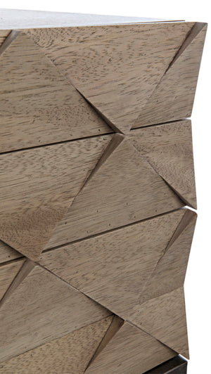 Noir Draco Sideboard - Artisanal Washed Walnut Design with Iron Stand for Modern Living & Dining Spaces GCON301WAW