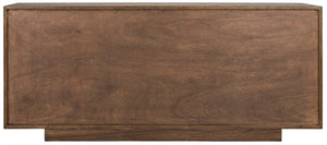 Noir Collage Dark Walnut Sideboard - Handcrafted Storage with Carved Doors for Modern Living Spaces GCON310DW