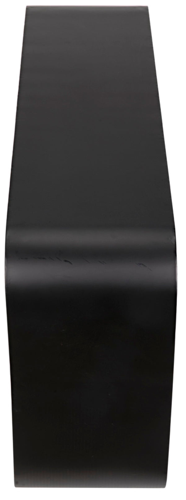 Noir Shylock Console Table - Matte Black Iron, Artisan Crafted Minimalist Design for Modern Interiors GCON320MTB