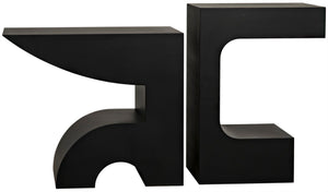 Noir Shiba Console Table - Artisan-Crafted Black Iron for Versatile, Minimalist Home Décor and Style GCON322MTB