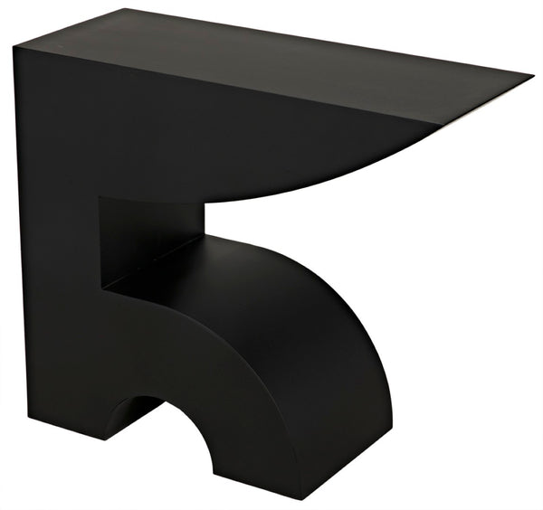 Noir Shiba Console Table - Artisan-Crafted Black Iron for Versatile, Minimalist Home Décor and Style GCON322MTB