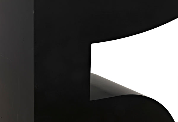 Noir Shiba Console Table - Artisan-Crafted Black Iron for Versatile, Minimalist Home Décor and Style GCON322MTB