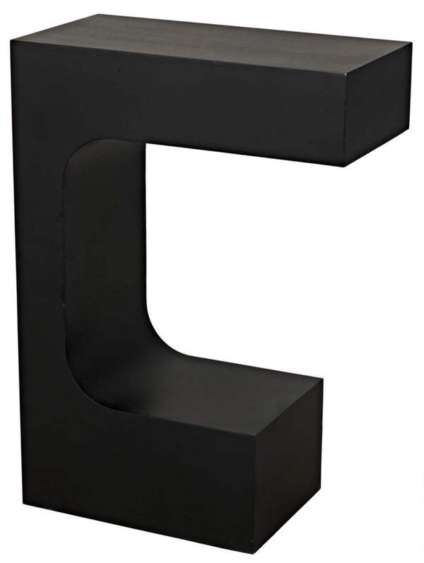 Noir Shiba Console Table - Artisan-Crafted Black Iron for Versatile, Minimalist Home Décor and Style GCON322MTB