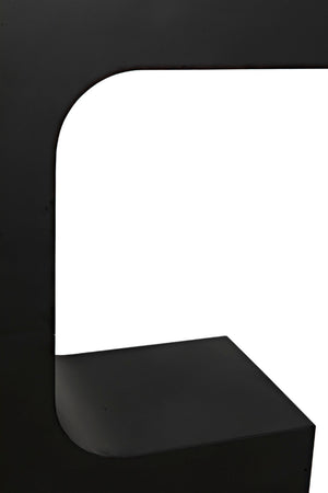 Noir Shiba Console Table - Artisan-Crafted Black Iron for Versatile, Minimalist Home Décor and Style GCON322MTB