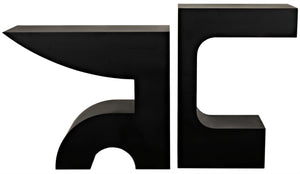 Noir Shiba Console Table - Artisan-Crafted Black Iron for Versatile, Minimalist Home Décor and Style GCON322MTB