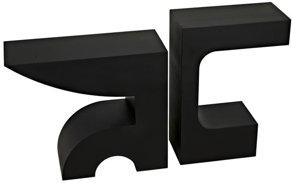 Noir Shiba Console Table - Artisan-Crafted Black Iron for Versatile, Minimalist Home Décor and Style GCON322MTB