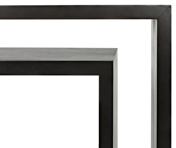 Noir Caine Console Table - Handcrafted Solid Mahogany Design for Entryways and Modern Interiors, 56" Wide Pale GCON325P