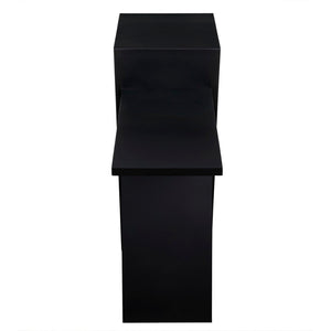 Noir Steam Black Iron Console Table - Handcrafted Industrial Elegance for Modern Entryways & Living Rooms GCON328MTB