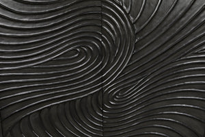 Noir Cavalier Sideboard: Exquisite Mahogany Design with Hand-Carved Doors for Elegant Storage Solutions Pale GCON333P