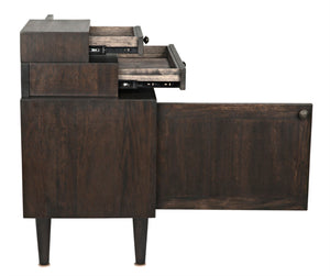 Noir Hermes Sideboard in Ebony Walnut - Handcrafted Modern Storage Solution for Dining & Living Spaces GCON342EB