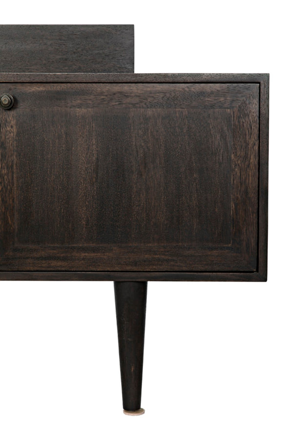 Noir Hermes Sideboard in Ebony Walnut - Handcrafted Modern Storage Solution for Dining & Living Spaces GCON342EB