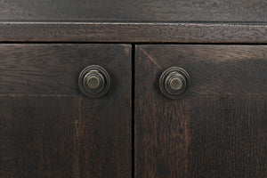 Noir Hermes Sideboard in Ebony Walnut - Handcrafted Modern Storage Solution for Dining & Living Spaces GCON342EB