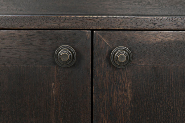 Noir Hermes Sideboard in Ebony Walnut - Handcrafted Modern Storage Solution for Dining & Living Spaces GCON342EB