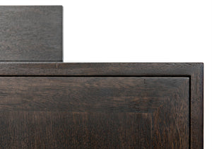 Noir Hermes Sideboard in Ebony Walnut - Handcrafted Modern Storage Solution for Dining & Living Spaces GCON342EB