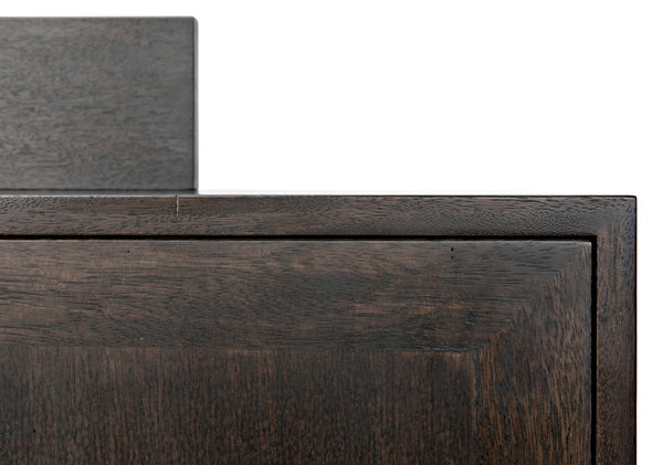 Noir Hermes Sideboard in Ebony Walnut - Handcrafted Modern Storage Solution for Dining & Living Spaces GCON342EB