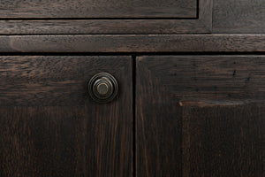 Noir Hermes Sideboard in Ebony Walnut - Handcrafted Modern Storage Solution for Dining & Living Spaces GCON342EB