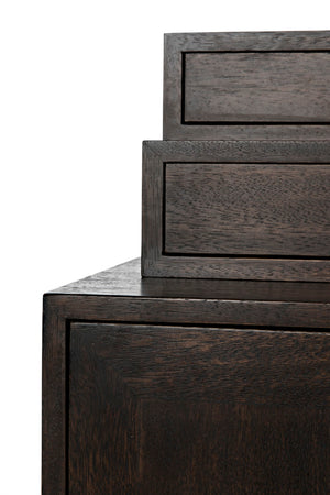 Noir Hermes Sideboard in Ebony Walnut - Handcrafted Modern Storage Solution for Dining & Living Spaces GCON342EB