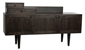 Noir Hermes Sideboard in Ebony Walnut - Handcrafted Modern Storage Solution for Dining & Living Spaces GCON342EB