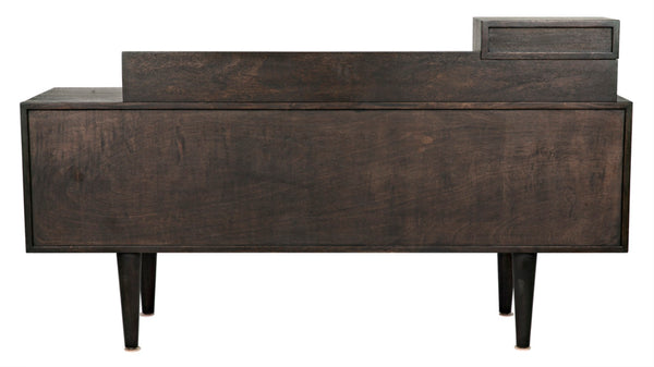 Noir Hermes Sideboard in Ebony Walnut - Handcrafted Modern Storage Solution for Dining & Living Spaces GCON342EB