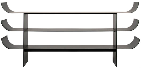 Noir Kyoto Console Table - Elegant Black Iron Design for Modern, Minimalist Spaces, Perfect for Any Room GCON344MTB