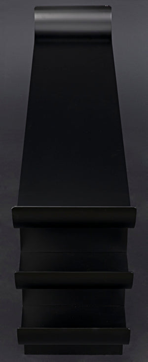 Noir Kyoto Console Table - Elegant Black Iron Design for Modern, Minimalist Spaces, Perfect for Any Room GCON344MTB