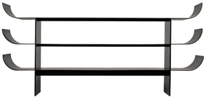 Noir Kyoto Console Table - Elegant Black Iron Design for Modern, Minimalist Spaces, Perfect for Any Room GCON344MTB