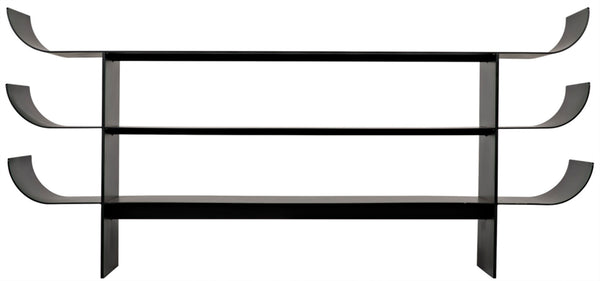 Noir Kyoto Console Table - Elegant Black Iron Design for Modern, Minimalist Spaces, Perfect for Any Room GCON344MTB