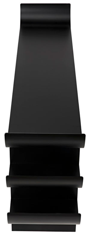 Noir Kyoto Console Table - Elegant Black Iron Design for Modern, Minimalist Spaces, Perfect for Any Room GCON344MTB