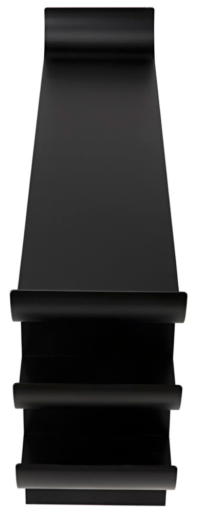 Noir Kyoto Console Table - Elegant Black Iron Design for Modern, Minimalist Spaces, Perfect for Any Room GCON344MTB