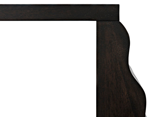 Noir Aurora Console Table in Deep Ebony Walnut - Artisan-Crafted, Modern Design for Stylish Interiors GCON353EB