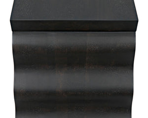 Noir Aurora Console Table in Deep Ebony Walnut - Artisan-Crafted, Modern Design for Stylish Interiors GCON353EB