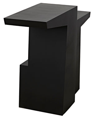 Noir Jazz Console Table - Handcrafted Matte Black Iron Design for Modern Entryway & Living Space Elegance GCON369MTB