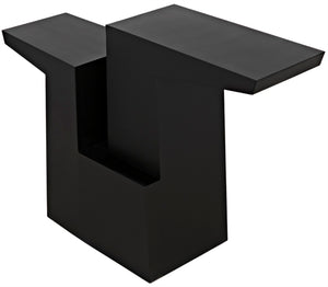 Noir Jazz Console Table - Handcrafted Matte Black Iron Design for Modern Entryway & Living Space Elegance GCON369MTB