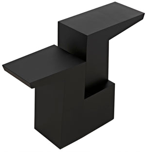 Noir Jazz Console Table - Handcrafted Matte Black Iron Design for Modern Entryway & Living Space Elegance GCON369MTB