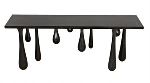 Noir Drop Console Table – Handcrafted Mahogany with Sculptural Design, Perfect for Entryways and Living Spaces Pale GCON377P