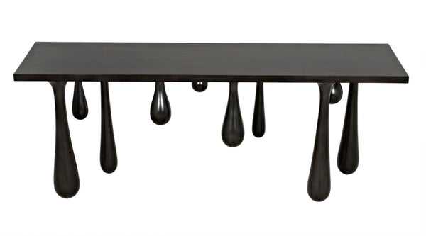 Noir Drop Console Table – Handcrafted Mahogany with Sculptural Design, Perfect for Entryways and Living Spaces Pale GCON377P