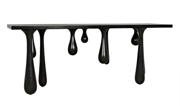 Noir Drop Console Table – Handcrafted Mahogany with Sculptural Design, Perfect for Entryways and Living Spaces Pale GCON377P