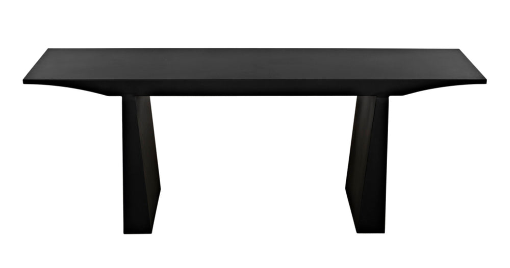 Noir Truss Console Table – Sleek Black Metal Design for Minimalist Entryways & Modern Living Spaces GCON379MTB