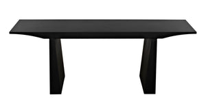 Noir Truss Console Table – Sleek Black Metal Design for Minimalist Entryways & Modern Living Spaces GCON379MTB