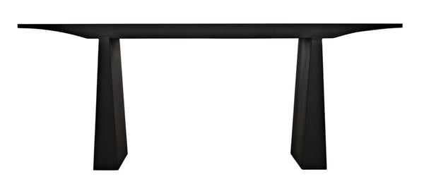 Noir Truss Console Table – Sleek Black Metal Design for Minimalist Entryways & Modern Living Spaces GCON379MTB